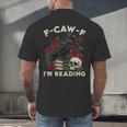 F-CAW-F I'm Reading Crow Book Lover Introvert Meme Men's Back Print T-Shirt F-CAW-F I'm Reading Crow Book Lover Introvert Meme Men's Back Print T-Shirt