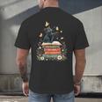 Fantasy Drama Tragedy Reading Lover Book Cat Humor Men's Back Print T-Shirt Fantasy Drama Tragedy Reading Lover Book Cat Humor Men's Back Print T-Shirt