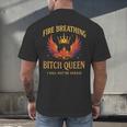 Fire Breathing Bitch Queen I Will Not Be Afraid Fantasy Book Men's Back Print T-Shirt