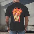 Flames And Lighter Costume For Matchbook Lovers Men's Back Print T-Shirt