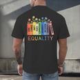 Floral Book Equality Human Rights Social Justice Peace Love Men's Back Print T-Shirt Floral Book Equality Human Rights Social Justice Peace Love Men's Back Print T-Shirt