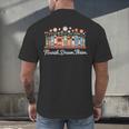 Flourish Dream Thrive Floral Books For Book Lovers Men's Back Print T-Shirt