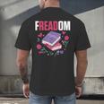 Freadom Anti Ban Books Freedom To Read Book Reading Men's Back Print T-Shirt