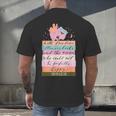 With Freedom Flowers Books And The Moon Men's Back Print T-Shirt