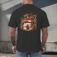 Fully Booked For Christmas Cozy Holiday Books Winter Reading Men's Back Print T-Shirt