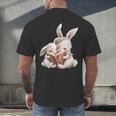 Funny Book Reading Quote For Women And Girls Rabbits Men's Back Print T-Shirt Funny Book Reading Quote For Women And Girls Rabbits Men's Back Print T-Shirt