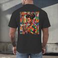Geometric History Educated Women Reading Book Melanin Men's Back Print T-Shirt Geometric History Educated Women Reading Book Melanin Men's Back Print T-Shirt