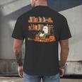 Ghost Library Reading Books Halloween Men Women Kids Men's Back Print T-Shirt Ghost Library Reading Books Halloween Men Women Kids Men's Back Print T-Shirt