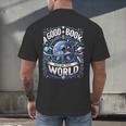 A Good Book Is Out Of This World Shirt Astronaut Reading Men's Back Print T-Shirt A Good Book Is Out Of This World Shirt Astronaut Reading Men's Back Print T-Shirt
