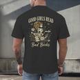 Good Girls Read Bad Books Vintage Skeleton Reader Men's Back Print T-Shirt Good Girls Read Bad Books Vintage Skeleton Reader Men's Back Print T-Shirt