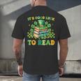 Goods Luck Read Librarian Book Patrick Days Shamrock Clover Men's Back Print T-Shirt Goods Luck Read Librarian Book Patrick Days Shamrock Clover Men's Back Print T-Shirt