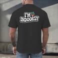 Goth Gardening Introvert Social Battery Outfit Men's Back Print T-Shirt