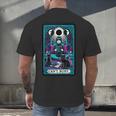 Gothic Girl Tarot Card Introverted Reader And Reading Men's Back Print T-Shirt