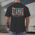 Groovy Christmas Most Likely To Read A Book On Christmas Men's Back Print T-Shirt Groovy Christmas Most Likely To Read A Book On Christmas Men's Back Print T-Shirt