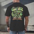 Groovy It's Good Luck To Read St Patrick's Day Book Lucky Men's Back Print T-Shirt Groovy It's Good Luck To Read St Patrick's Day Book Lucky Men's Back Print T-Shirt