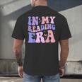 Groovy In My Reading Era Book Lovers Book Reader Men's Back Print T-Shirt