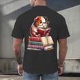 Guinea Pig Reading Books Matching Bookworm Readers Librarian Men's Back Print T-Shirt
