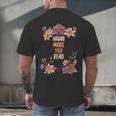 Haha Made You Read Shirt Book Reader Flower Floral Men's Back Print T-Shirt Haha Made You Read Shirt Book Reader Flower Floral Men's Back Print T-Shirt