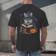 Halloween Girls Boys Cute Wolf Book Pumpkin Kids Halloween Men's Back Print T-Shirt Halloween Girls Boys Cute Wolf Book Pumpkin Kids Halloween Men's Back Print T-Shirt