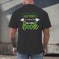 Happiness Is a Cup Of Tea And a Good Book Men's Back Print T-Shirt