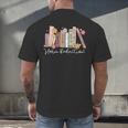 Harm Reduction Floral Book Overdose Awareness Nurse Men's Back Print T-Shirt