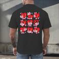 Heart Reading Books Valentine Teacher Boys Girls Book Lover Men's Back Print T-Shirt
