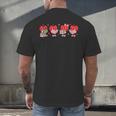 Heart Reading Books Valentine Teacher Library Book Lover Men's Back Print T-Shirt Heart Reading Books Valentine Teacher Library Book Lover Men's Back Print T-Shirt