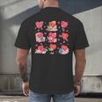 Hearts Reading Book Lovers All Booked For Valentine Men's Back Print T-Shirt