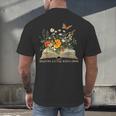 Helping Little Minds Grow Floral Book Education SPED Teacher Men's Back Print T-Shirt Helping Little Minds Grow Floral Book Education SPED Teacher Men's Back Print T-Shirt