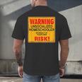 Homeschool Homeschooler Home Lesson Introvert Student Men's Back Print T-Shirt