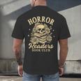Horror Reading Spooky Vibes Bookish Horror Readers Book Club Men's Back Print T-Shirt