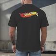 Hot Wheels Comic Book Fire Logo Men's Back Print T-Shirt