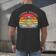 Howdy Reader Frog Reading Book Vintage Men's Back Print T-Shirt