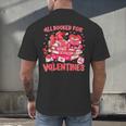 HUGvyn All Booked For Valentines Teacher Book Reading Heart Men's Back Print T-Shirt HUGvyn All Booked For Valentines Teacher Book Reading Heart Men's Back Print T-Shirt