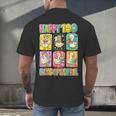 HUGvyn Happy 100 Days Of School Teacher Goose Preppy Books Men's Back Print T-Shirt