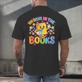 HUGvyn Preppy 100 Days In The Books Teacher Reading Coffee Men's Back Print T-Shirt HUGvyn Preppy 100 Days In The Books Teacher Reading Coffee Men's Back Print T-Shirt