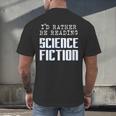 I'd Rather Be Reading Science Fiction Sci Fi Book Reader Men's Back Print T-Shirt