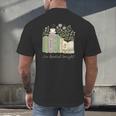 I'm Booked Tonight Cozy Floral Book Lover Graphic Men's Back Print T-Shirt