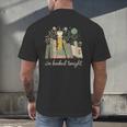 I'm Booked Tonight Floral Books Cozy Reading Graphic Men's Back Print T-Shirt I'm Booked Tonight Floral Books Cozy Reading Graphic Men's Back Print T-Shirt