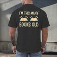 I'm This Many Books Old Read Book 2nd Birthday 2 Years Old Men's Back Print T-Shirt