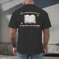 I'm In A Really Good Place Right Now In My Book Men's Back Print T-Shirt