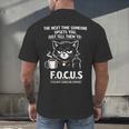 Introvert Cat Coffee Sarcastic Dark Humor Focus Meme Graphic Men's Back Print T-Shirt Introvert Cat Coffee Sarcastic Dark Humor Focus Meme Graphic Men's Back Print T-Shirt