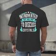 Introvert Quote Introverted But Willing To Discuss Crystals Men's Back Print T-Shirt Introvert Quote Introverted But Willing To Discuss Crystals Men's Back Print T-Shirt
