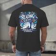 Introvert Reader Bibliofile Bookworm Loves Books Men's Back Print T-Shirt