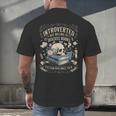 Introverted But Willing To Discuss Books Club Cozy Aesthetic Men's Back Print T-Shirt Introverted But Willing To Discuss Books Club Cozy Aesthetic Men's Back Print T-Shirt