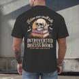 Introverted But Willing To Discuss Books Cozy Aesthetic Men's Back Print T-Shirt Introverted But Willing To Discuss Books Cozy Aesthetic Men's Back Print T-Shirt