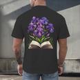 Irises Flowers Book Iris Floral Men's Back Print T-Shirt