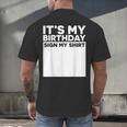 It's My Birthday Sign Boy Men Decoration Guestbook Men's Back Print T-Shirt It's My Birthday Sign Boy Men Decoration Guestbook Men's Back Print T-Shirt
