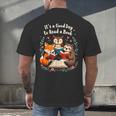 Its A Good Day To Read Book Cute Fox Sloth Owl Novel Reading Men's Back Print T-Shirt Its A Good Day To Read Book Cute Fox Sloth Owl Novel Reading Men's Back Print T-Shirt