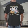 Its A Good Day To Read A Book Cute Pig & Elephant Adventure Men's Back Print T-Shirt Its A Good Day To Read A Book Cute Pig & Elephant Adventure Men's Back Print T-Shirt